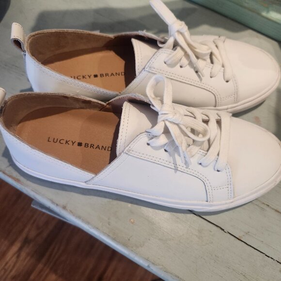 Lucky Branch white sneakers. Worn once. - Picture 2 of 6
